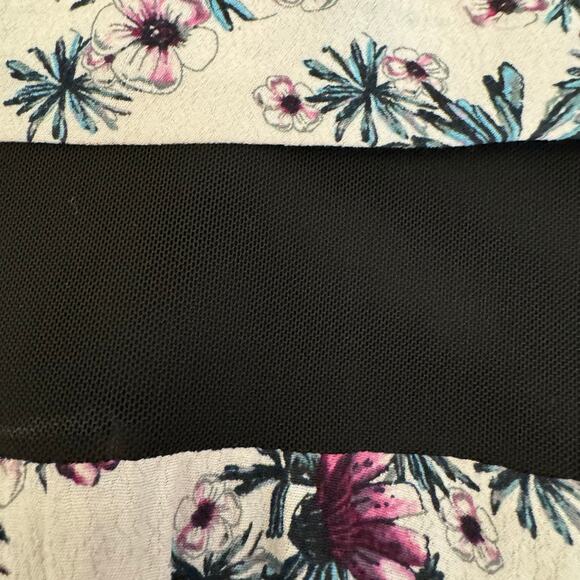 Maje River Optical Illusion Floral Short Sleeve Dress Small - Picture 8 of 16